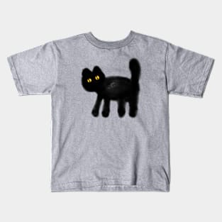 black cat, nero, cat Kids T-Shirt